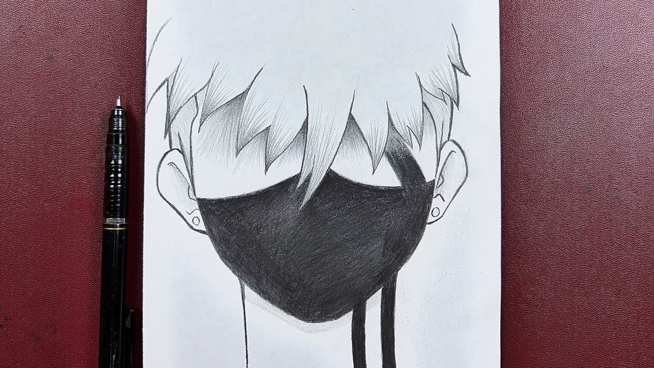 How to draw a Anime Boy with Mask, Pencil sketch for beginner, Easy  drawing, Boy drawing, #Boydrawing #Pencildrawing #Easydrawing #drawing, By Drawingneelu