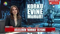 Korku evinde kefene sardılar