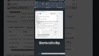 طريقة إضافة lisp للأوتوكاد How to load a lisp on AutoCAD #autocad #autocadtutorial #civilengineering
