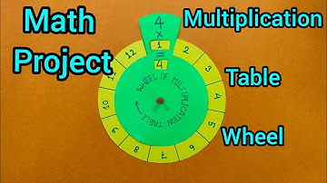 How can we make a Multiplication Table Wheel //Mathematics T.L.M.// Mathematics Table Wheel T.L.M.//