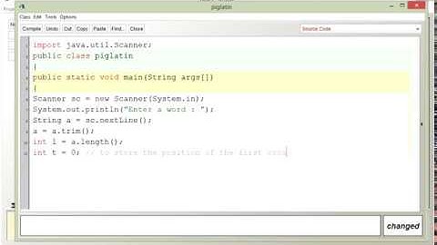 Java program to print PIGLATIN of a word|ICSE|ISC|BLUE J