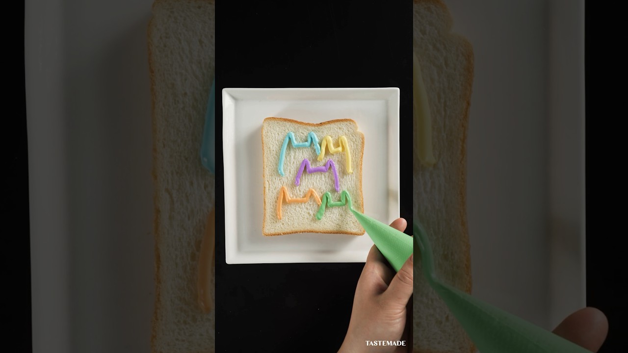 【最後に出てくる】吸いたくなる食パンアート #食パンアート #shorts