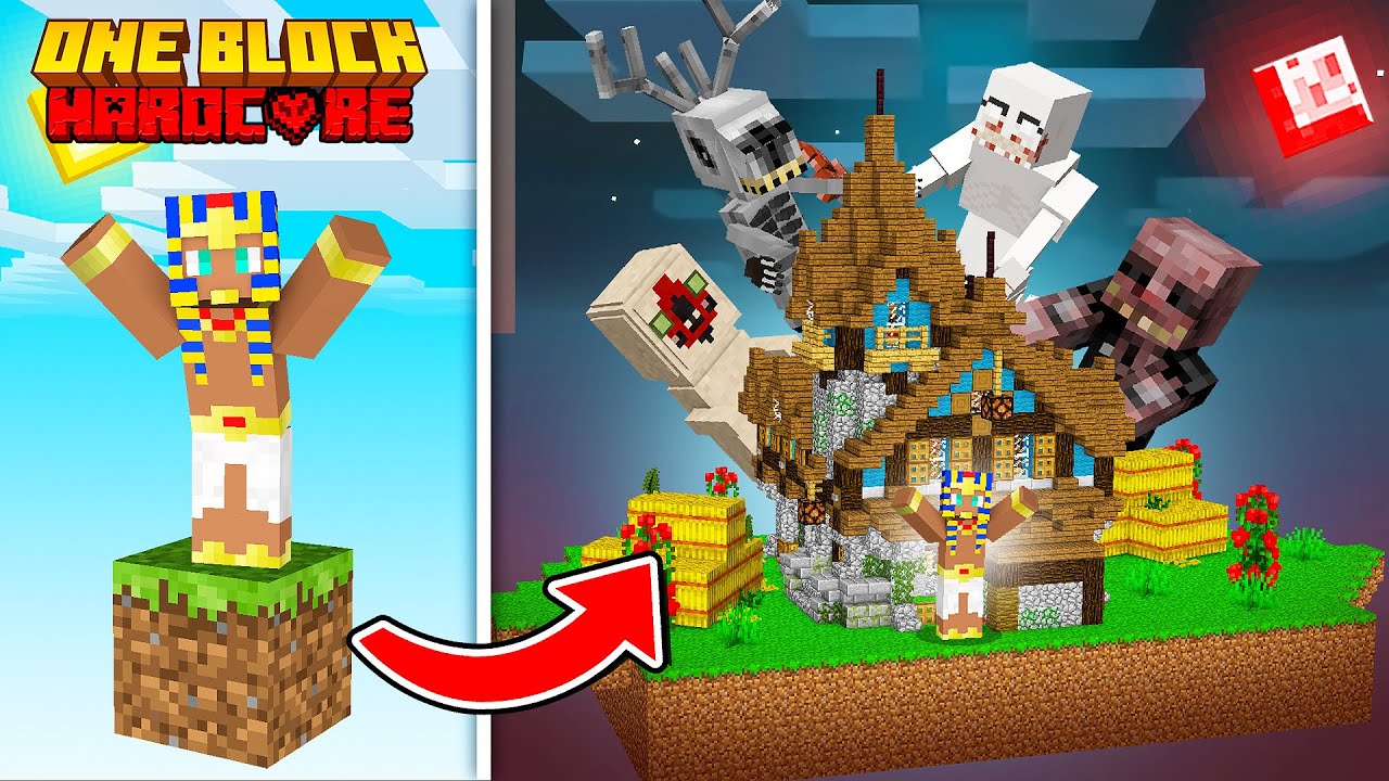 SOBREVIVI 100 DIAS EM APENAS UM BLOCO com SCP no MINECRAFT