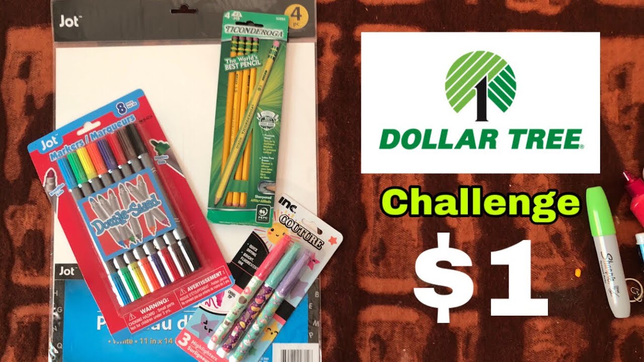Using ONLY 1 ART SUPPLIES from Dollar Tree YouTube
