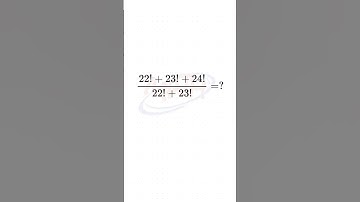 Daily Math Challenge-38 -A Nice Factorial Trick- Math Lovers, come over here #mathgenius #mathshorts