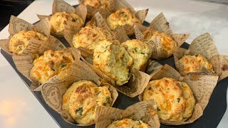 Cream cheese and Cheddar Muffins  - Laila’s Cuisine