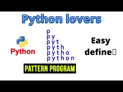 //star pattern in python//best method//by python lovers//