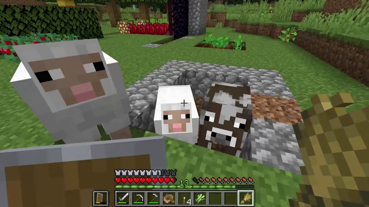 Minecraft: Ep 9, Animal breeding! - YouTube