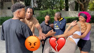 ARGUING WITH GIRLFRIEND PRANK ON FRIENDS! *MUST WATCH* 😰