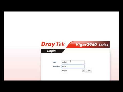Draytek Vigor 2960 - NAT Web, FTP, Remote