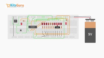Decade Counter using 4017 by KitsGuru.com | LGBK003