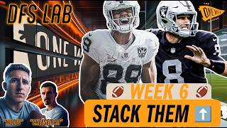 NFL DFS Week 6: Kirk Cousins Raiders Stack + DraftKings GPP Strategy