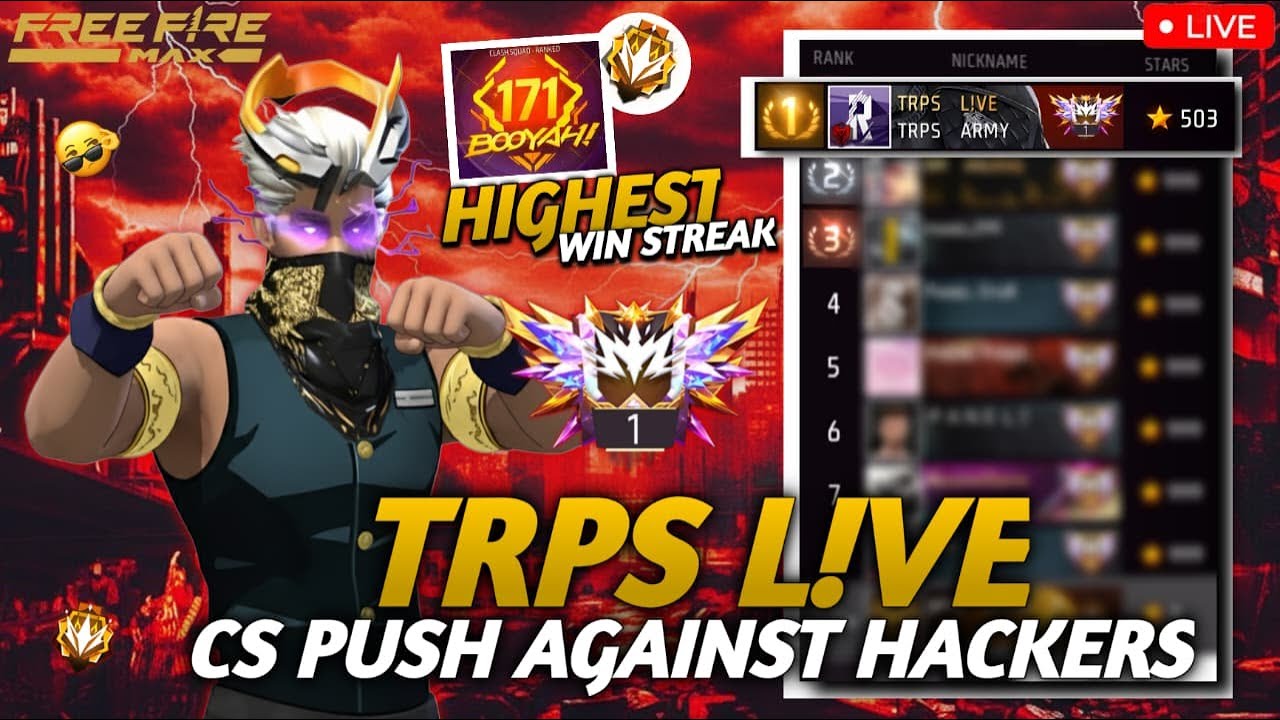 🔴Road to 2k💀Rank Push Against Hackers🤡 || #freefire #trpslive - YouTube