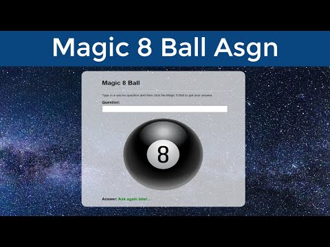 Magic 8 Ball Assignment