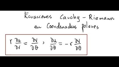 Un ejercicio usando Ecuaciones Cauchy - Riemann en Coordenadas Polares