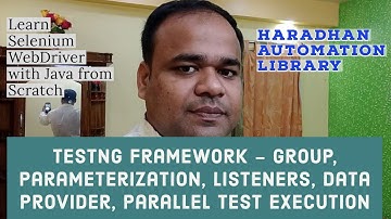 Selenium WebDriver with Java (TestNG Framework) - Online Training October 2021 Batch - Session 9