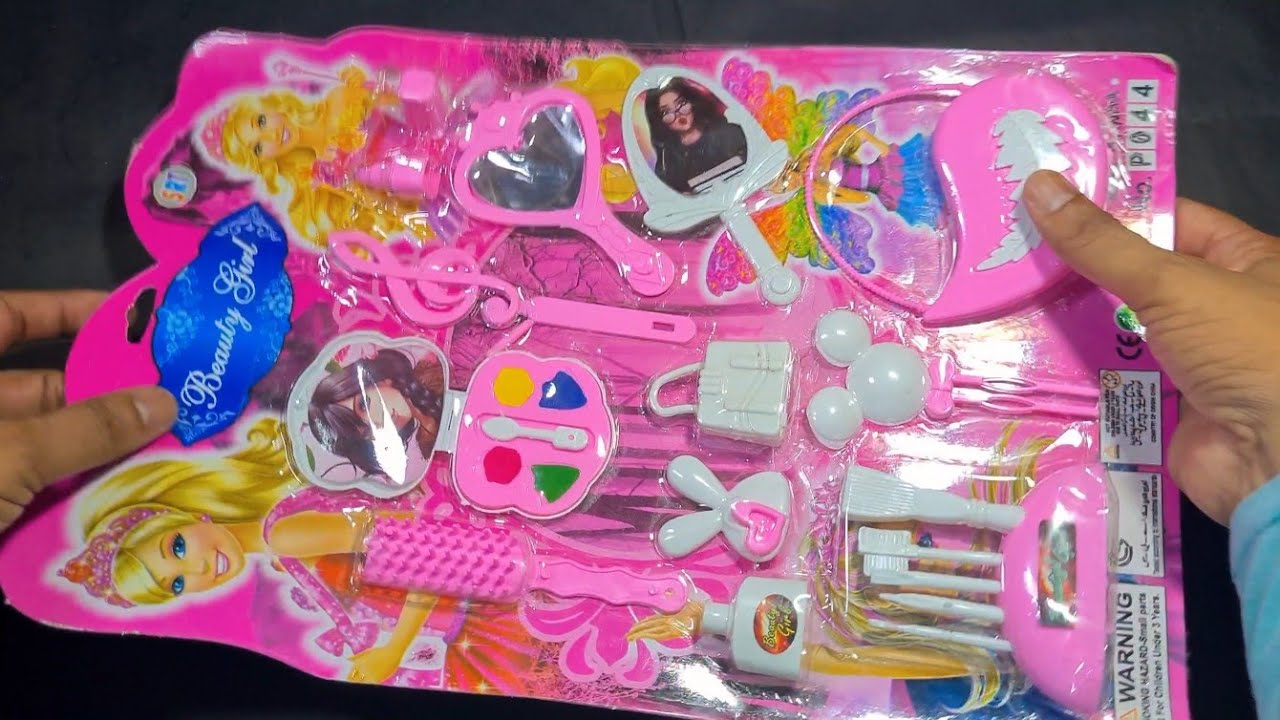 Beautiful Girl Barbie Makeup Video, Eyeshadow, Lipstick, Nail Polish, Bag, MakeUp Kit, Makeup Brush