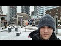 Toronto LIVE: Snowfall to Downtown on February 19, 2021