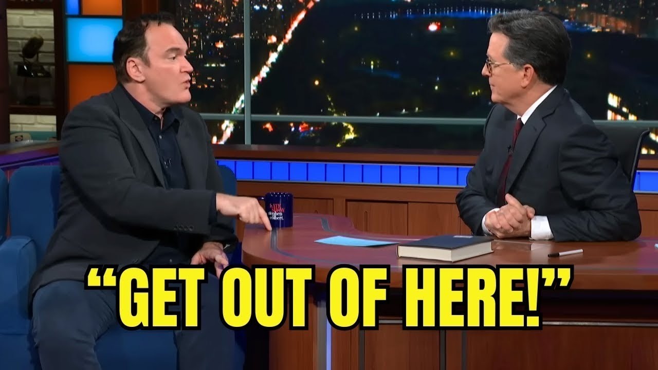 Quentin Tarantino FORCED to LEAVE Colbertâ€™s Show After Heated Live Argument