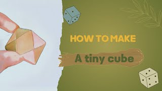 2-Minute Magic: Create a Tiny Origami Cube Effortlessly!