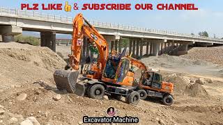 Hugh Excavator Machine Operatings🏗Bridge Side Sloop Excavation for Stone Pitching Work 🔥#viral #like