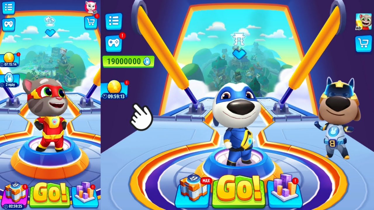 Talking Tom Hero Dash - Find Easter Eggs Saving Rabbit Ben vs Ginger ...