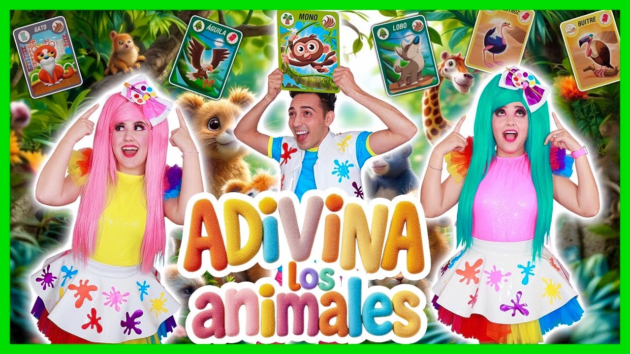 ADIVINA LOS ANIMALES / SHOW PIEDRA PAPEL O TIJERA / HEDBANZ JUNIOR / ¿QUE ANINAL SOY? / JUEGO ANIMAL