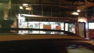 Outside Bleecker Bobs in final moments before closing