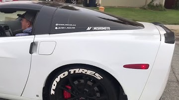 Borla Atak C6 Corvette burnout!