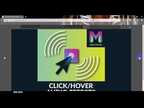 ClickHover Audio Effects Widget by Muse For You