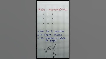 Thumbnail of Unir 9 puntos con 4 líneas #retosmentales #trucosmatematicos #retosmatematicos