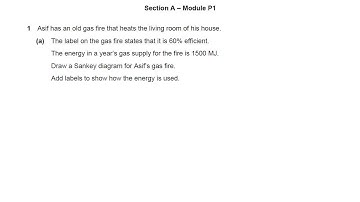 Efficiency and Sankey Diagrams - OCR Gateway P1 Q1 - GCSE Physics Revision