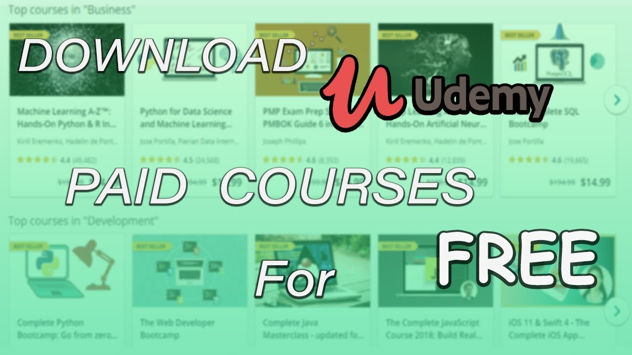 download udemy paid courses for free