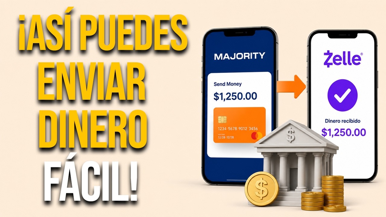Cómo enviar dinero de Majority a Zelle (método puente bancario)