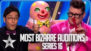 The most BIZARRE auditions of Series 16 | Britain's Got Talent