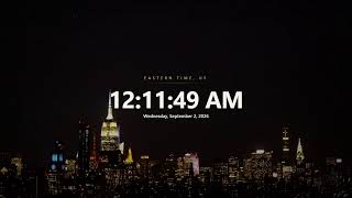 🔴 LIVE Eastern Time Clock | Current Time in EST/EDT | What time is it now