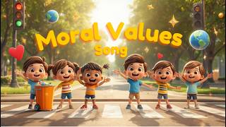 Moral Values Song for Kids | Learn Good Habits Fun &amp; Easy