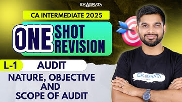CA Inter 2025 Audit One Shot Revision | Nature, Objective & Scope | Audit Revision Classes