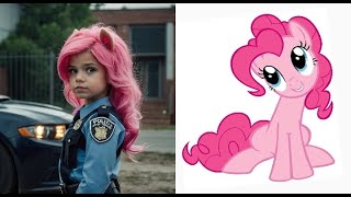 My little pony  with police uniform  IN REAL LIFE  @sweetponylife 😍​