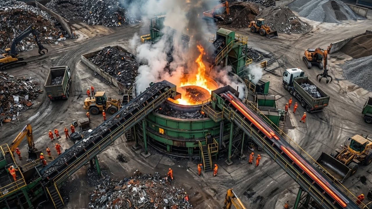 Inside the Iron Rod Factory – Full Process How Million-Dollar Steel Is Made