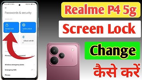 How to change Realme P4 5g screen lock / How to change Realme P4 5g pattern lock