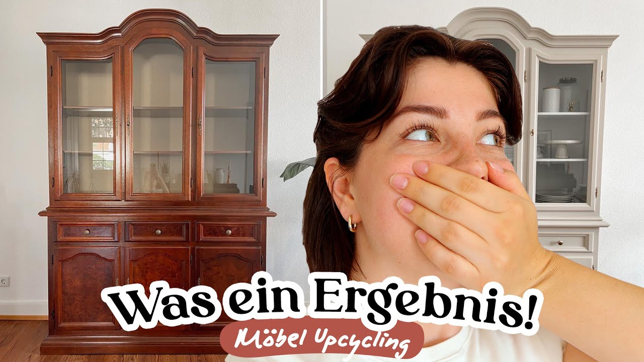 EXTREMES MÖBEL MAKEOVER | Alte Vitrine ganz EINFACH für WENIG Geld neu gestalten | DIY Upcycling