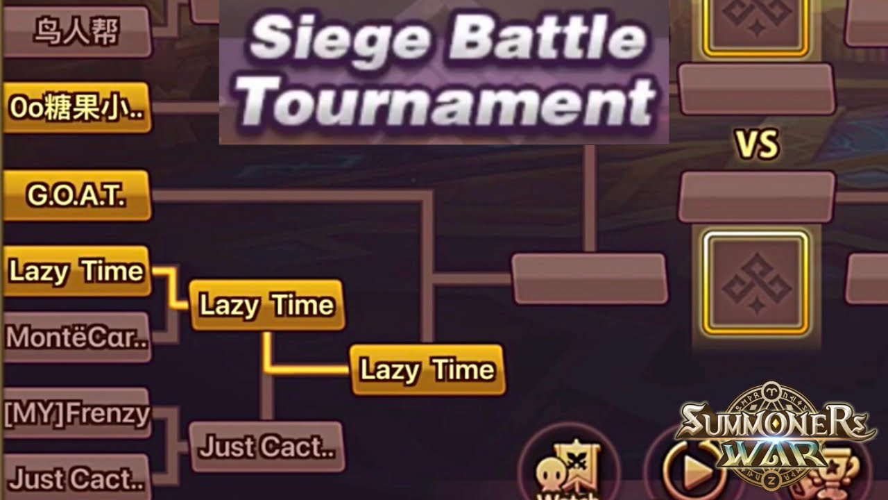 Siege Battle Tournament Season 5 QUARTERFINALS ! - GOAT v Lazy Time