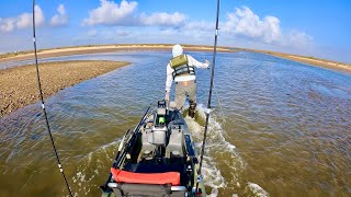 Walked into a spot loaded with big fish: North winds drained Galveston Bay (S7 E45)