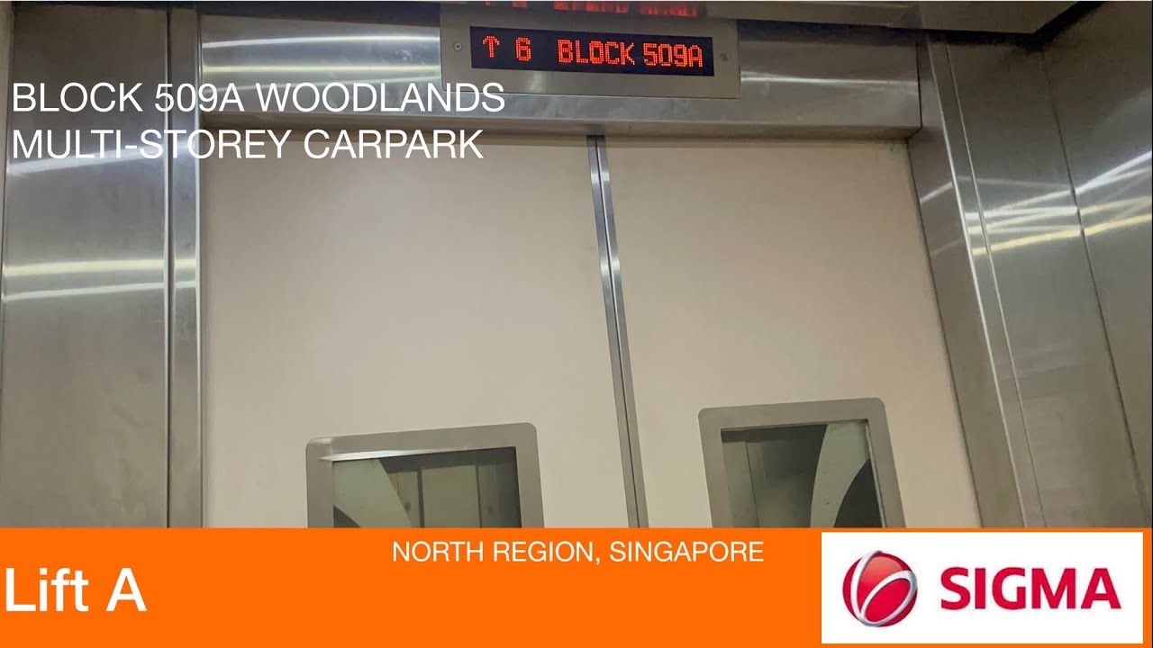 HDB Block 509A (MSCP) Woodlands Sigma Elevator 🚘 YouTube