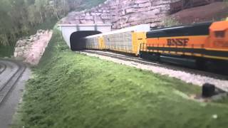 A BNSF SD40-2 Stalls On The Grade!