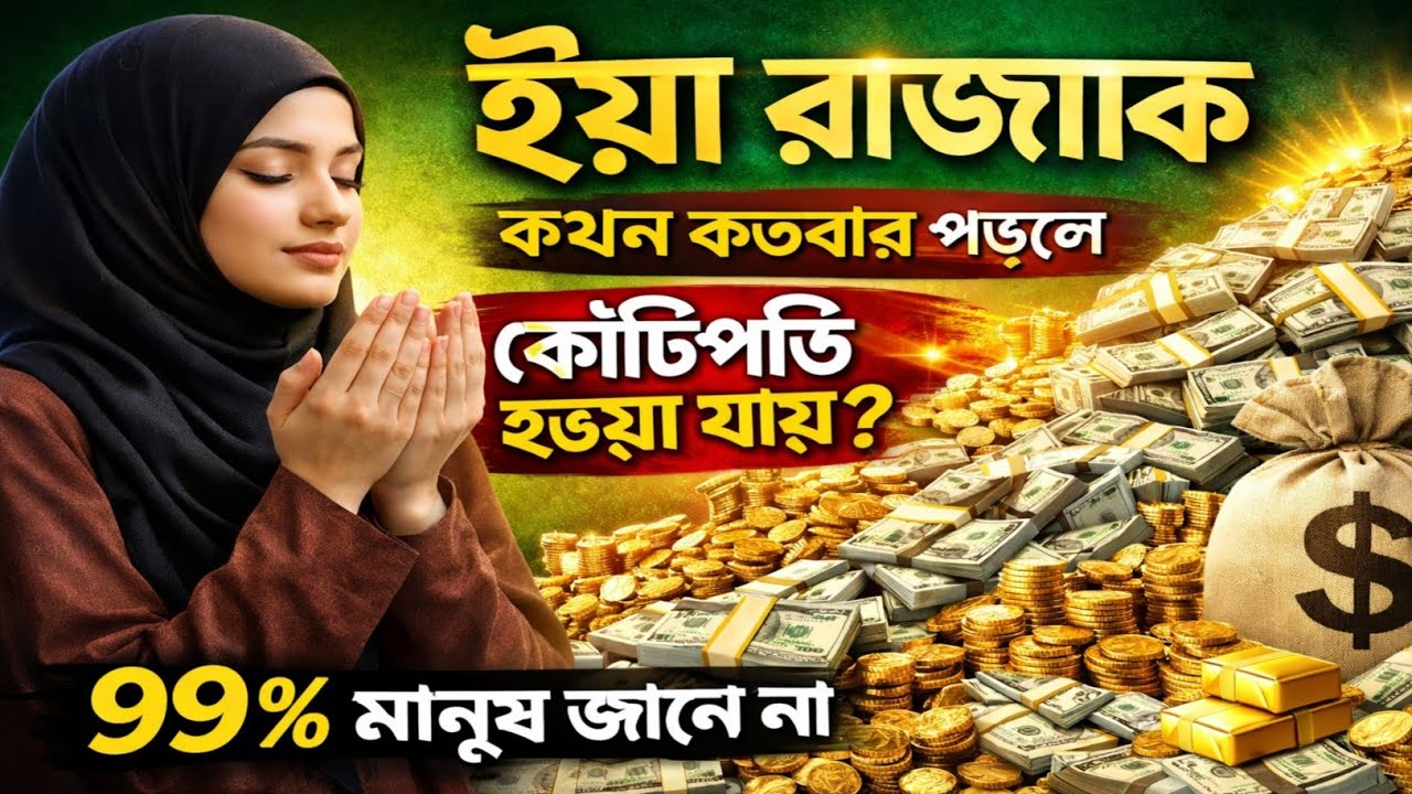ইয়া রাজ্জাক কখন কতবার পড়লে কোটিপতি হওয়া যায় | ৯৯% মানুষ জানে না