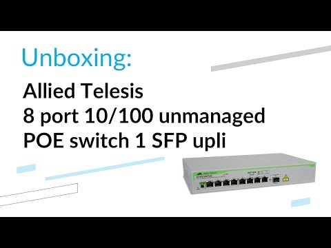 Unmanaged POE switch Allied Telesis AT-FS708/POE-50 - unboxing