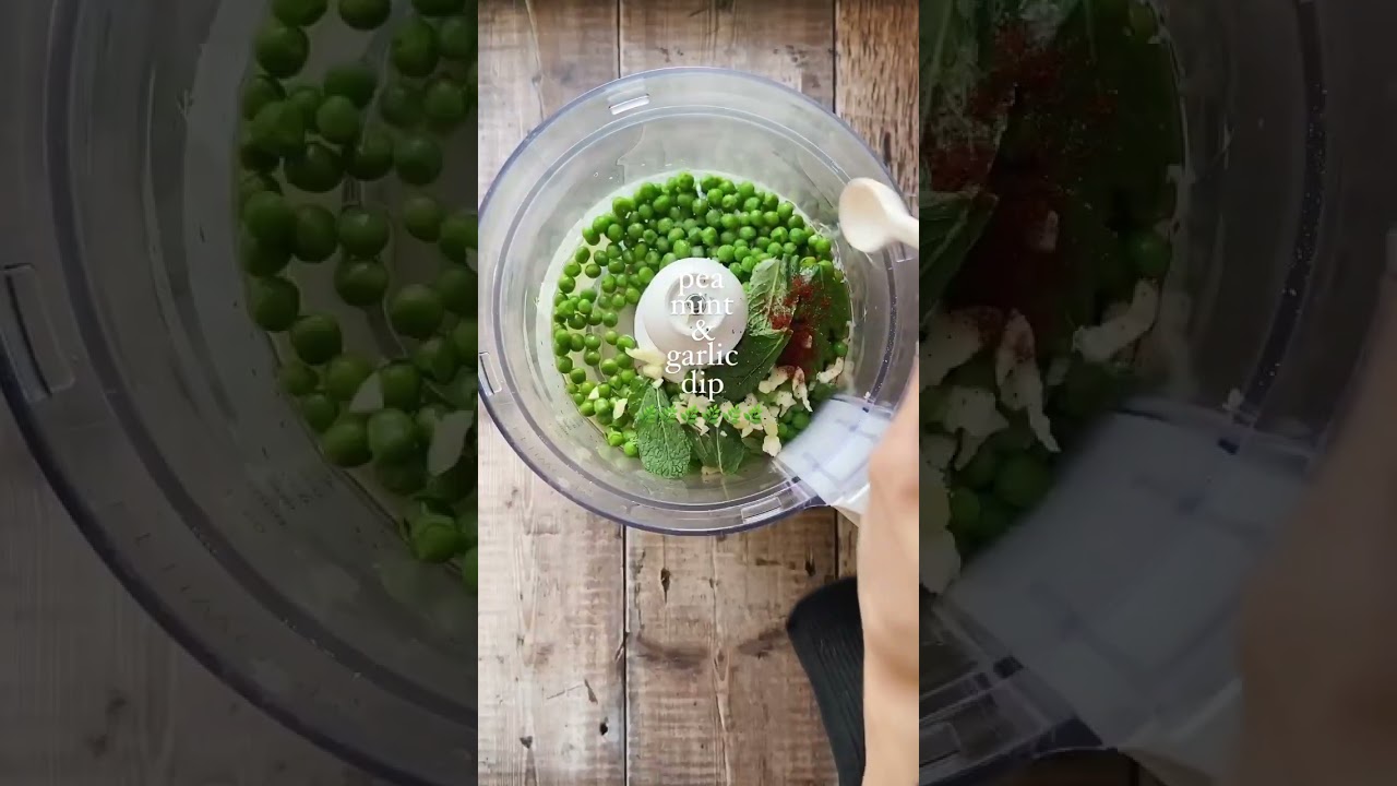 Pea, Mint & Garlic Dip 💚 Fresh Spring Snack! 