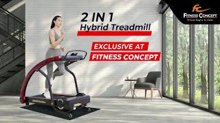 Fitness Concept 2 In 1 Hybrid Treadmill